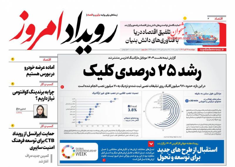 روزنامه رویداد امروز